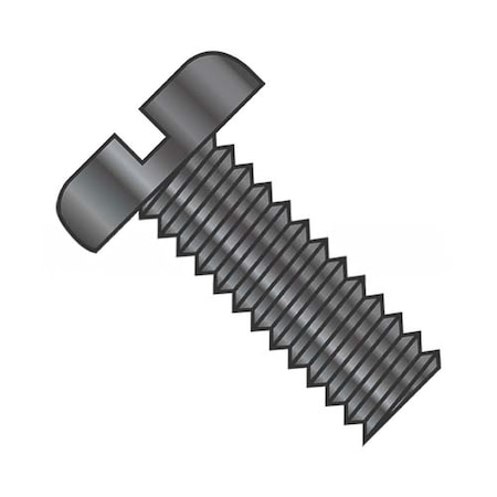 Usa Industrials #10-32 x 3/8 in Slotted Pan Machine Screw, Black Oxide Steel BULK-SCRW-6784